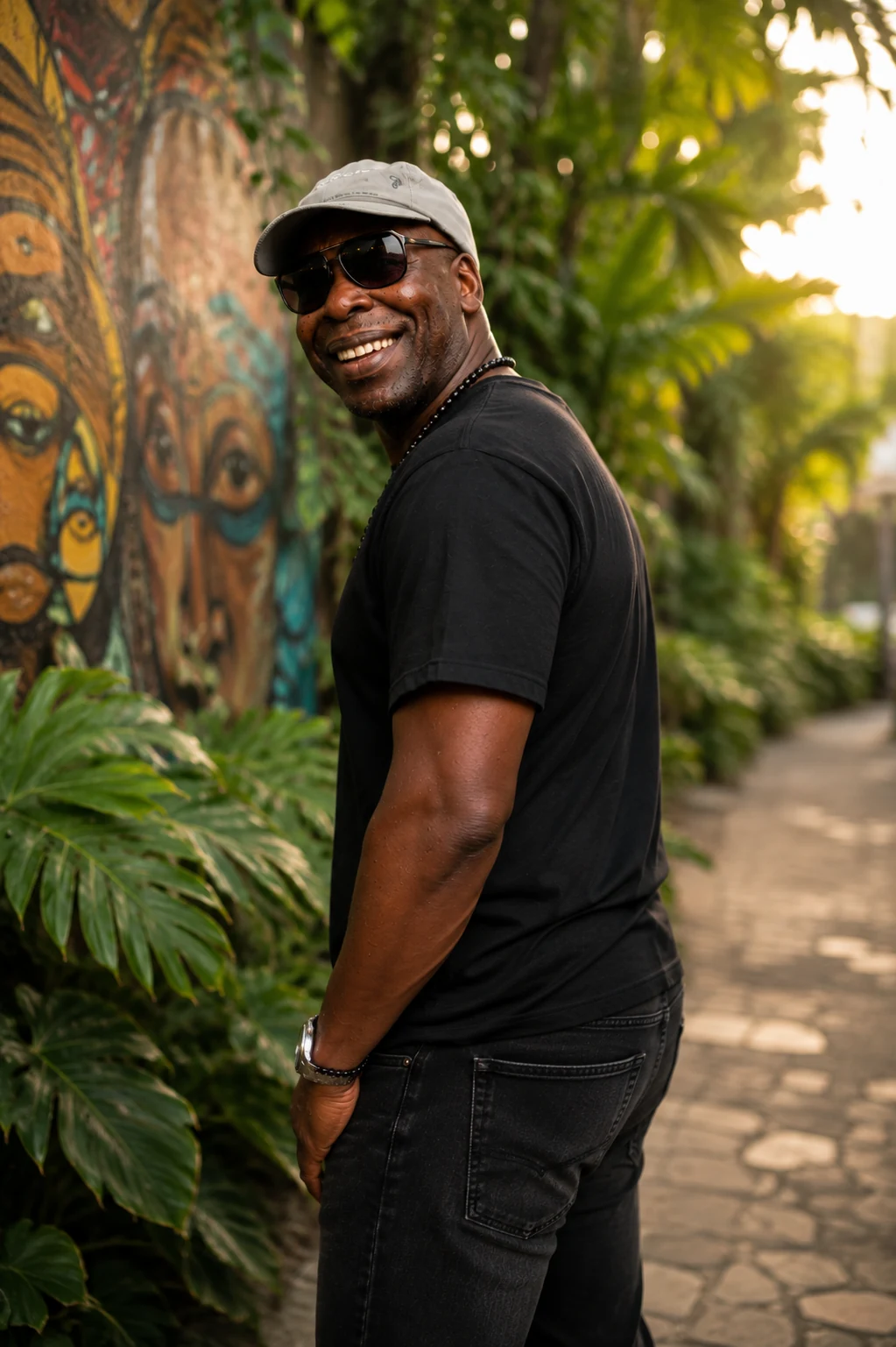House of Madodo artist portrait in a tropical setting